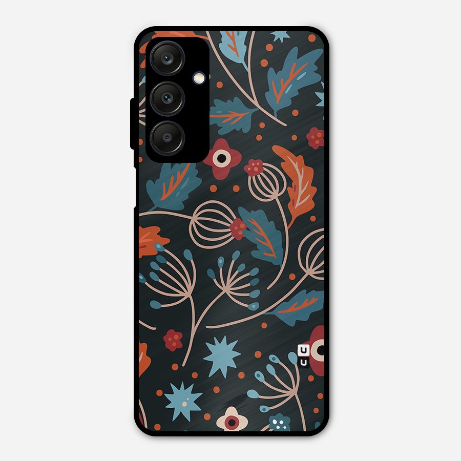 Nordic Arts Leaves Metal Back Case for Galaxy A25 5G