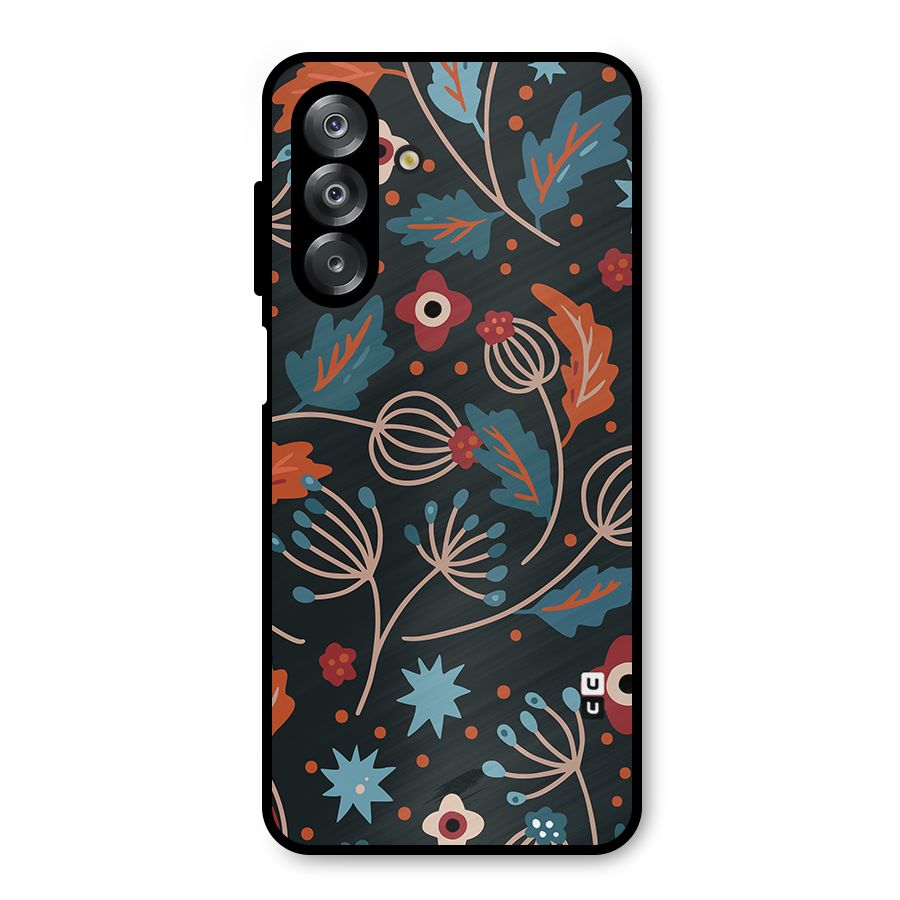Nordic Arts Leaves Metal Back Case for Galaxy A26