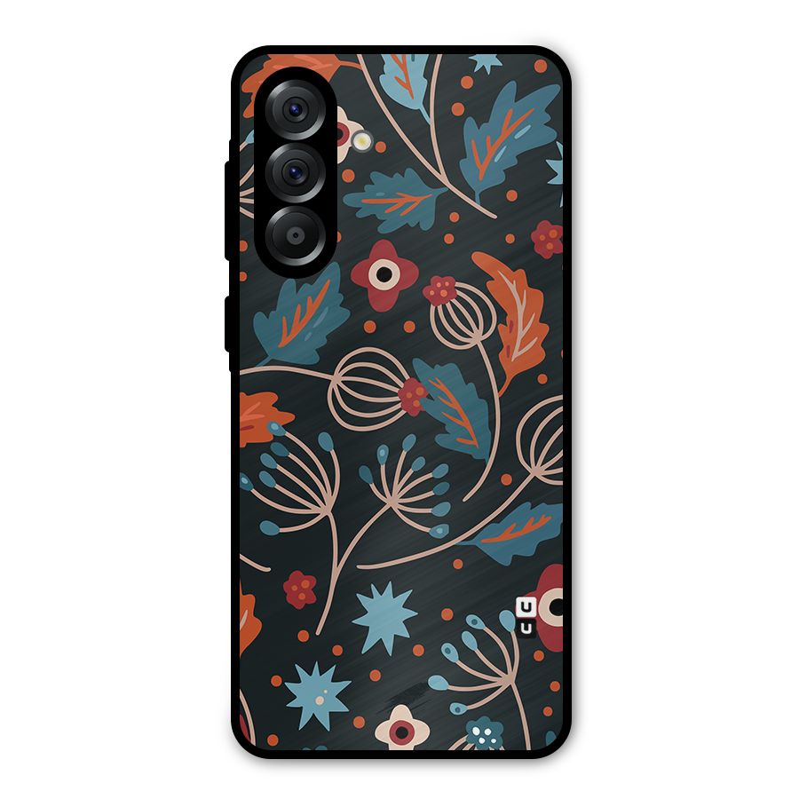 Nordic Arts Leaves Metal Back Case for Galaxy A36