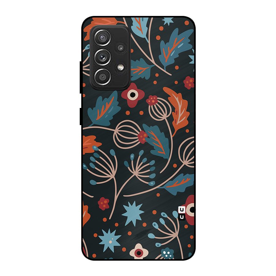 Nordic Arts Leaves Metal Back Case for Galaxy A52s 5G