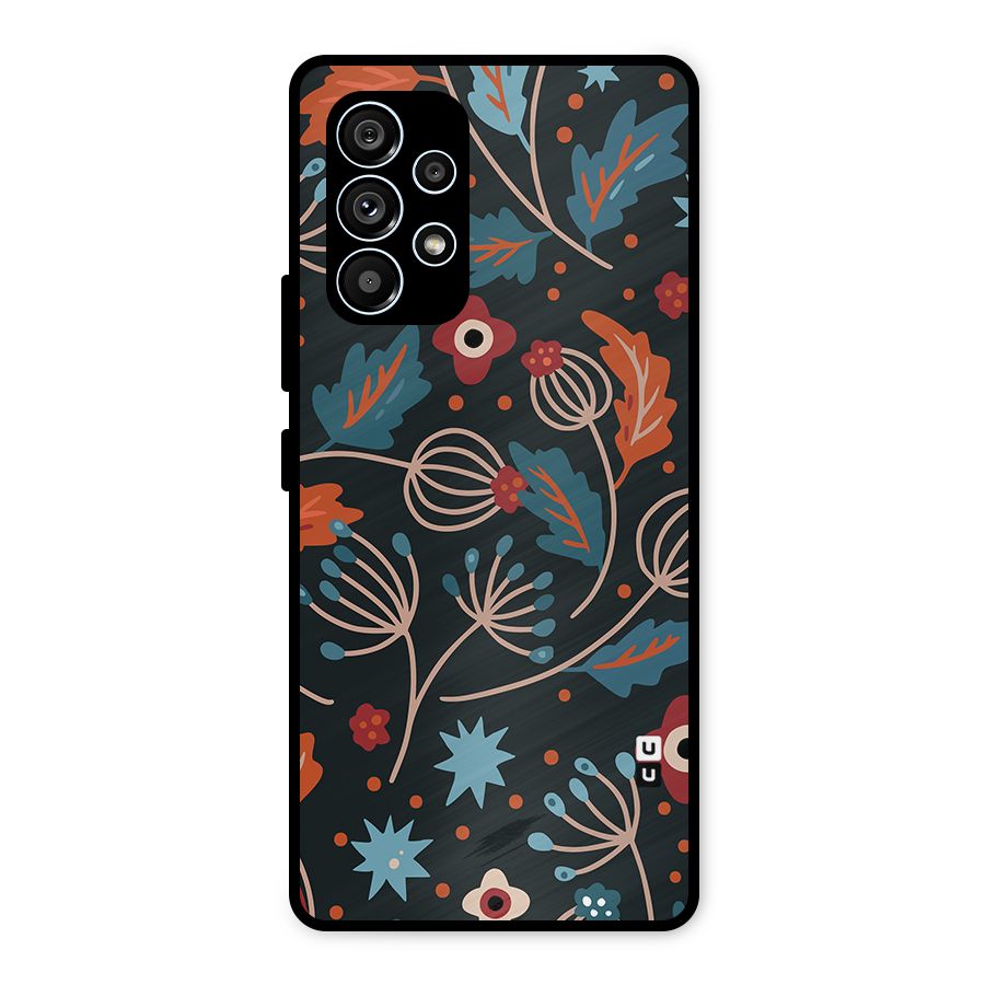 Nordic Arts Leaves Metal Back Case for Galaxy A53 5G