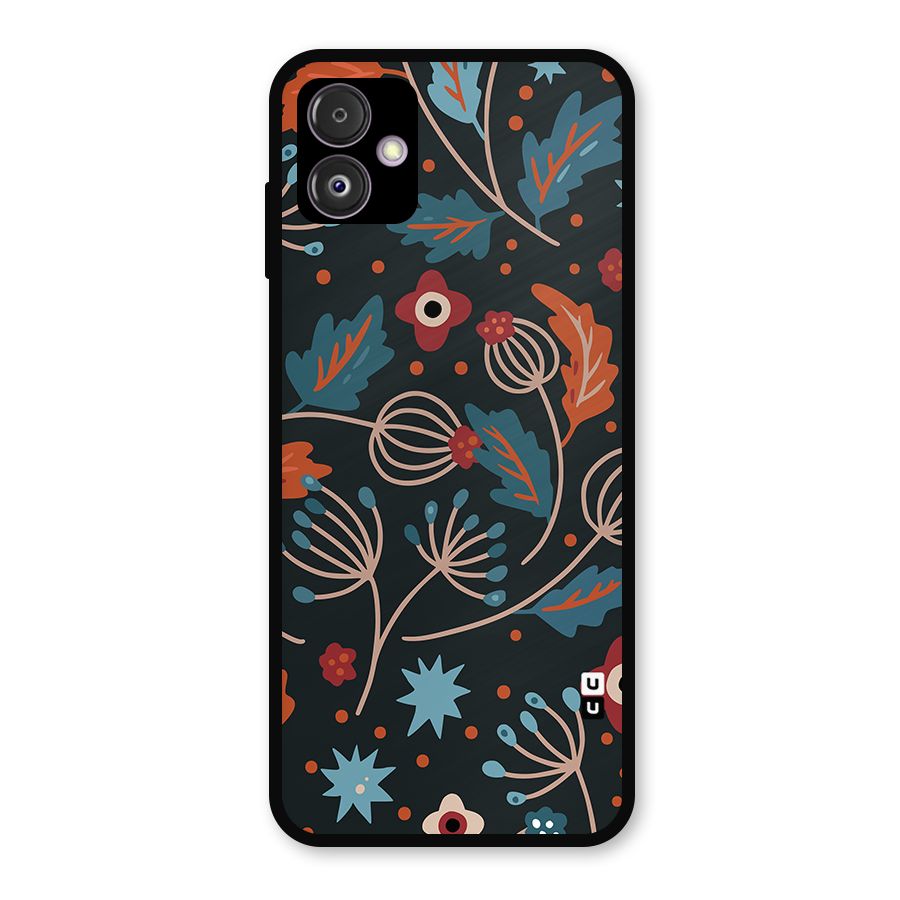 Nordic Arts Leaves Metal Back Case for Galaxy F14
