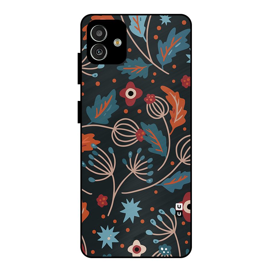 Nordic Arts Leaves Metal Back Case for Galaxy M13 5G