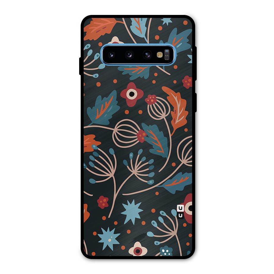 Nordic Arts Leaves Metal Back Case for Galaxy S10