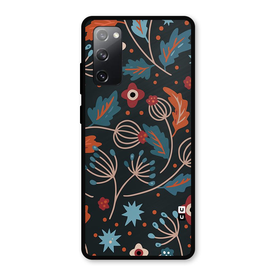Nordic Arts Leaves Metal Back Case for Galaxy S20 FE 5G