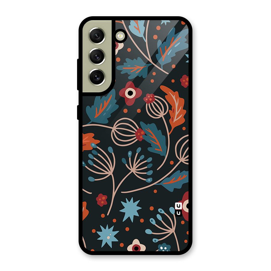 Nordic Arts Leaves Metal Back Case for Galaxy S21 FE 5G (2023)