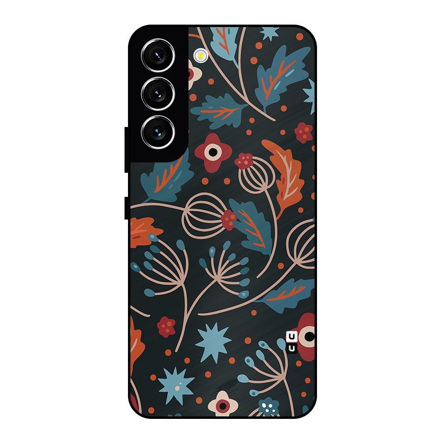 Nordic Arts Leaves Metal Back Case for Galaxy S22 5G
