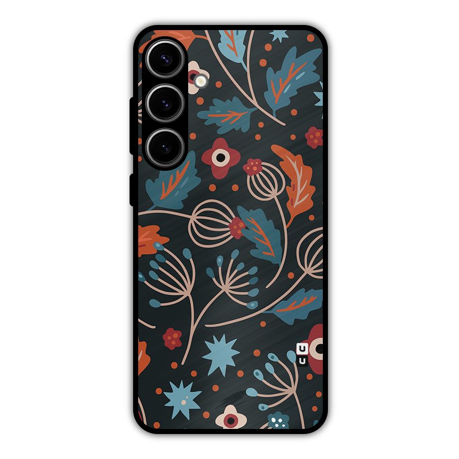 Nordic Arts Leaves Metal Back Case for Galaxy S24 Plus