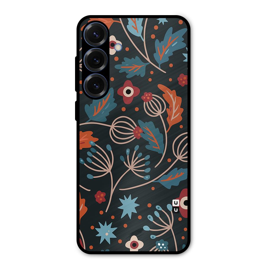 Nordic Arts Leaves Metal Back Case for Galaxy S25 Plus