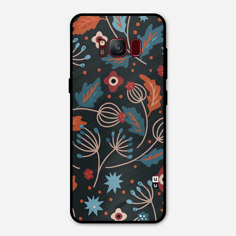 Nordic Arts Leaves Metal Back Case for Galaxy S8