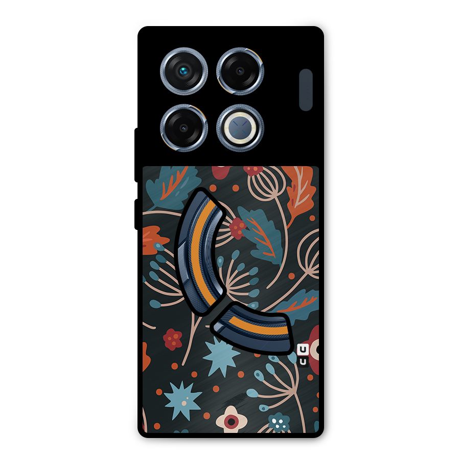 Nordic Arts Leaves Metal Back Case for Infinix GT 20 Pro