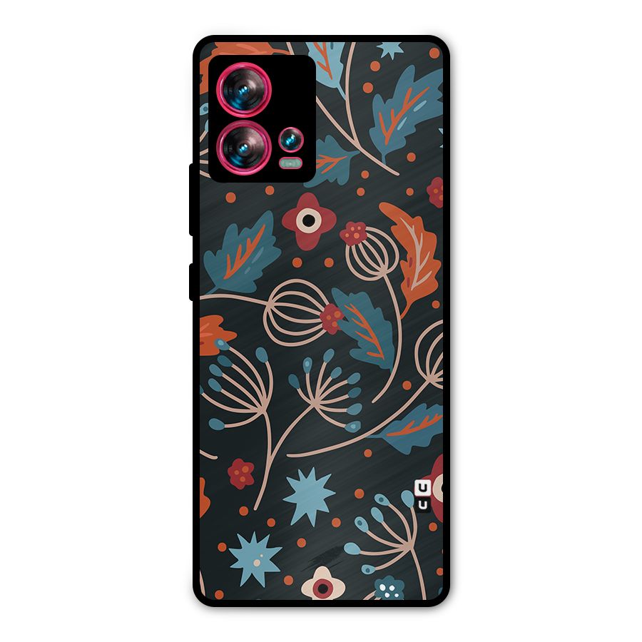 Nordic Arts Leaves Metal Back Case for Motorola Edge 30 Fusion