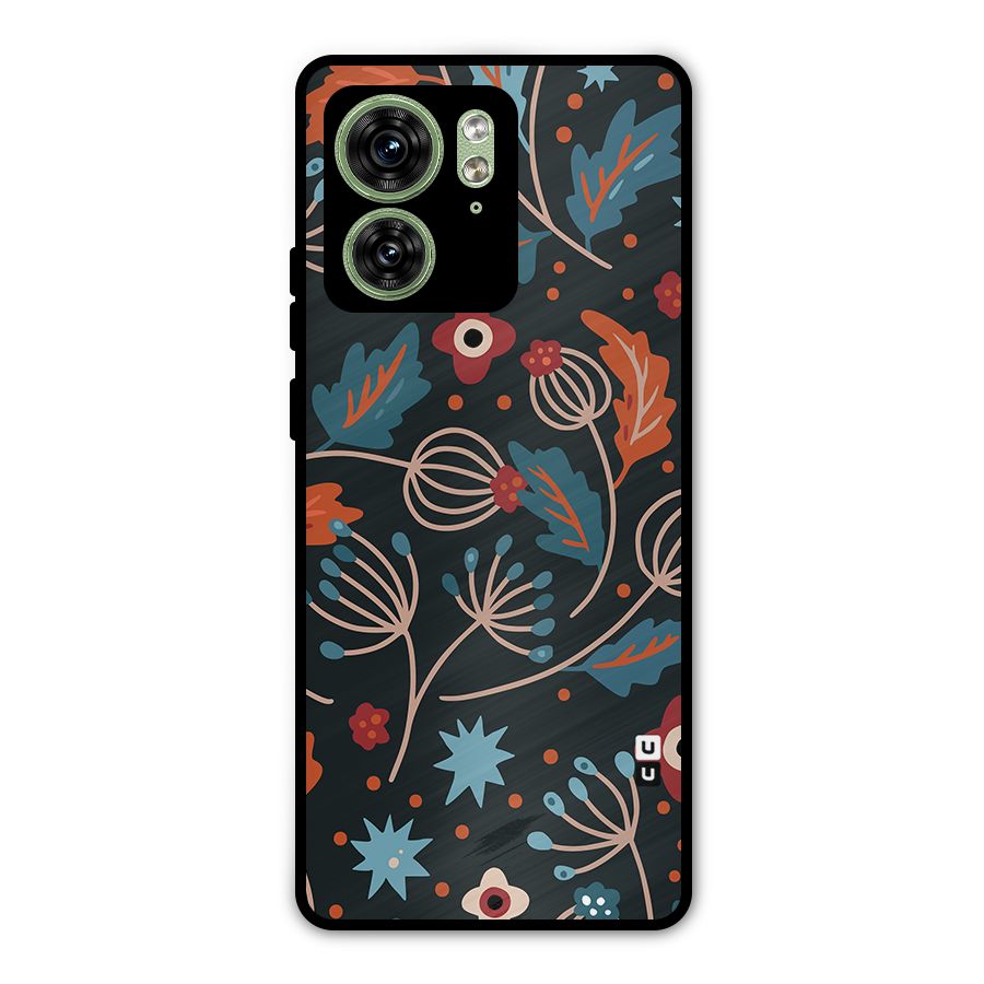 Nordic Arts Leaves Metal Back Case for Motorola Edge 40 5G