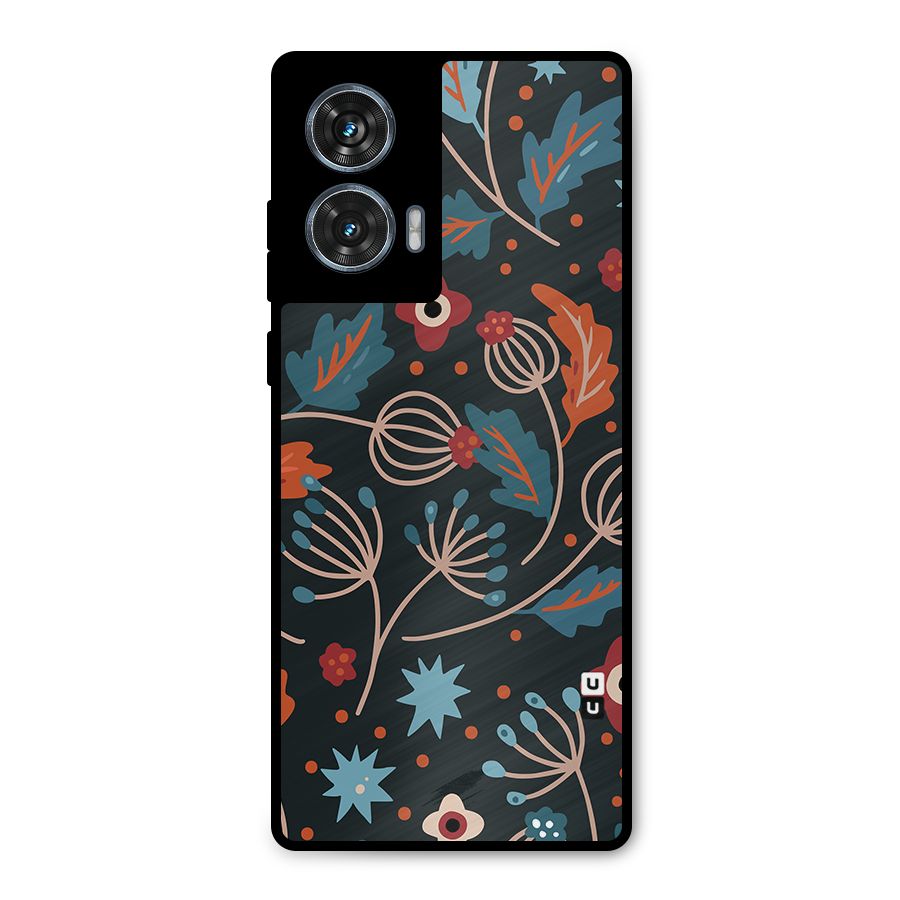 Nordic Arts Leaves Metal Back Case for Motorola Edge 50 Fusion