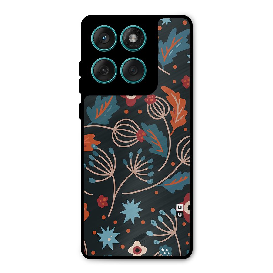Nordic Arts Leaves Metal Back Case for Motorola Edge 60