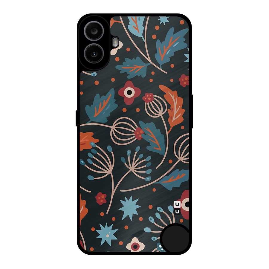 Nordic Arts Leaves Metal Back Case for Nothing CMF Phone 1