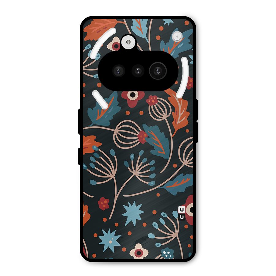 Nordic Arts Leaves Metal Back Case for Nothing Phone 3a