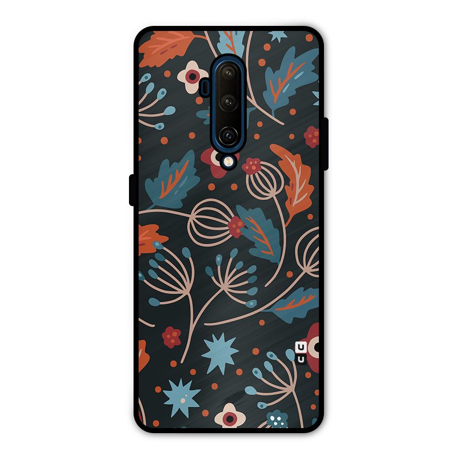 Nordic Arts Leaves Metal Back Case for OnePlus 7T Pro