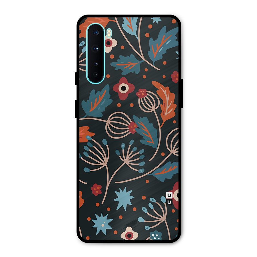 Nordic Arts Leaves Metal Back Case for OnePlus Nord
