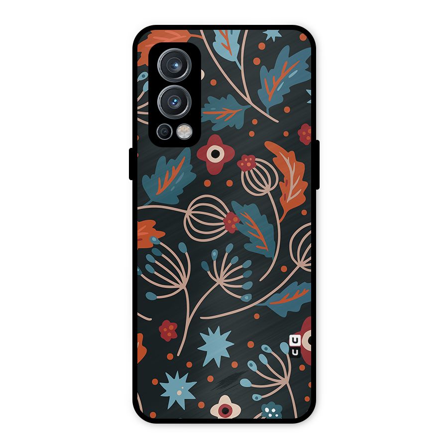 Nordic Arts Leaves Metal Back Case for OnePlus Nord 2 5G