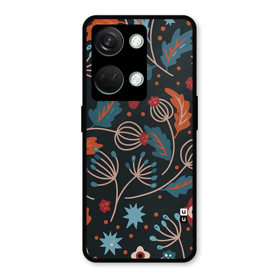 Nordic Arts Leaves Metal Back Case for OnePlus Nord 3
