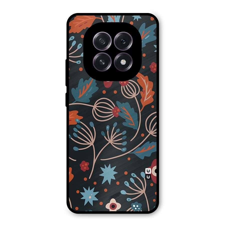 Nordic Arts Leaves Metal Back Case for Oppo F29