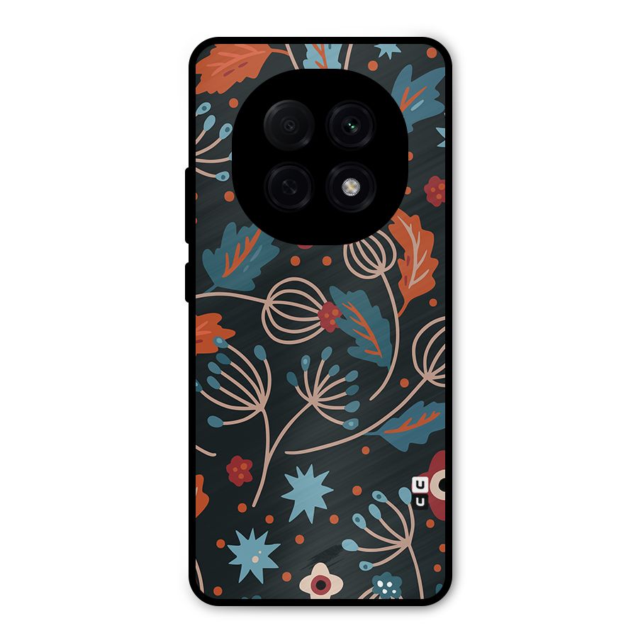 Nordic Arts Leaves Metal Back Case for Oppo F29 Pro