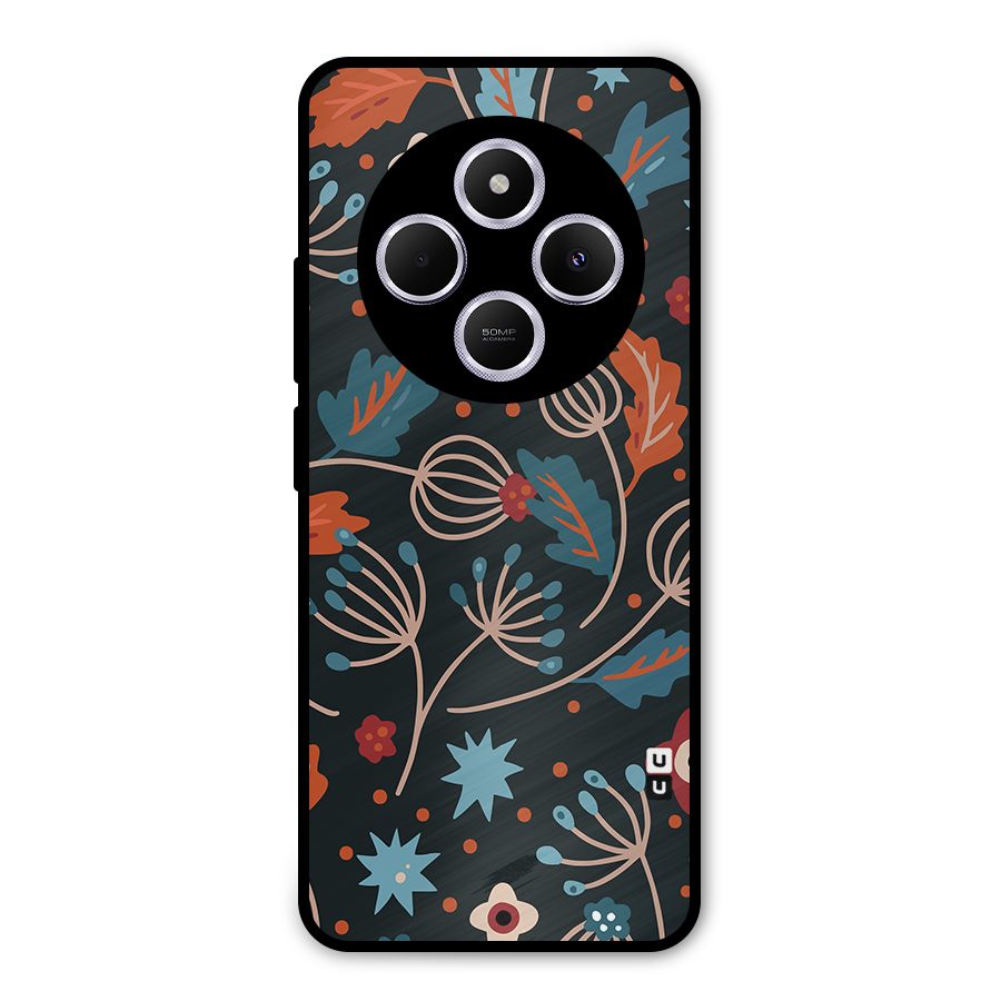 Nordic Arts Leaves Metal Back Case for Poco M7