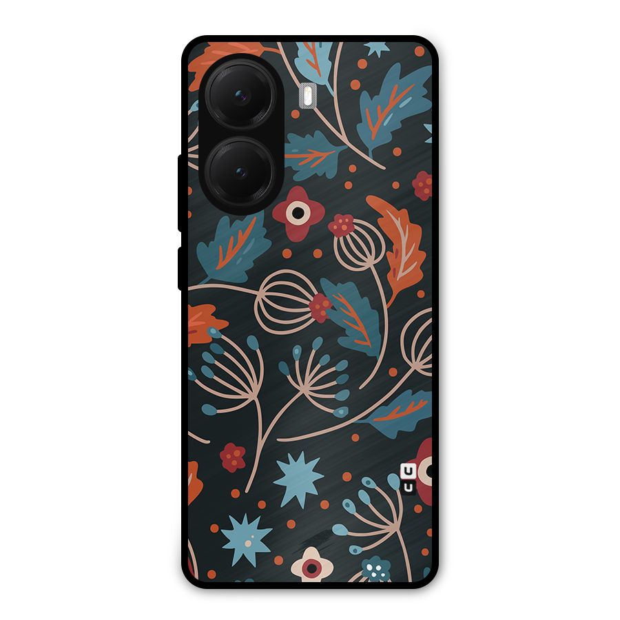 Nordic Arts Leaves Metal Back Case for Poco X7 Pro