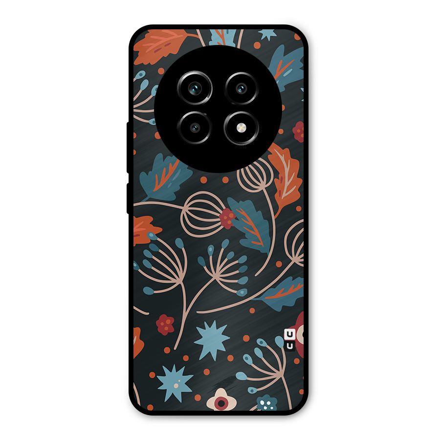 Nordic Arts Leaves Metal Back Case for Realme 13 Pro