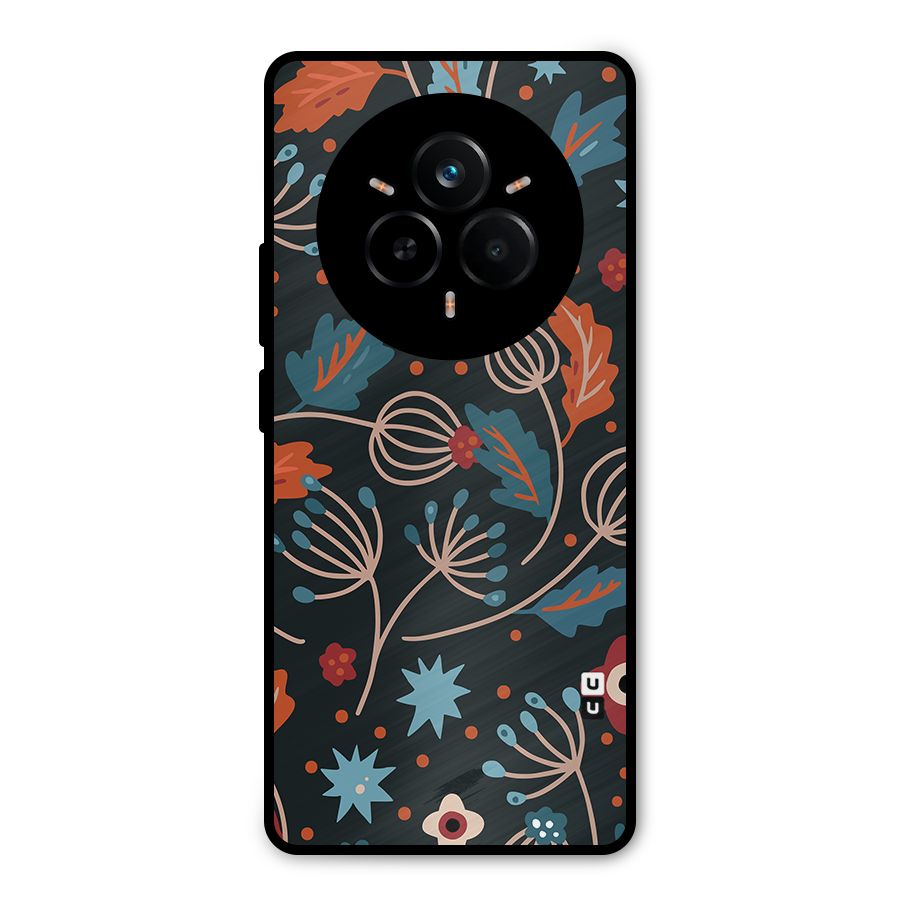 Nordic Arts Leaves Metal Back Case for Realme 14 Pro