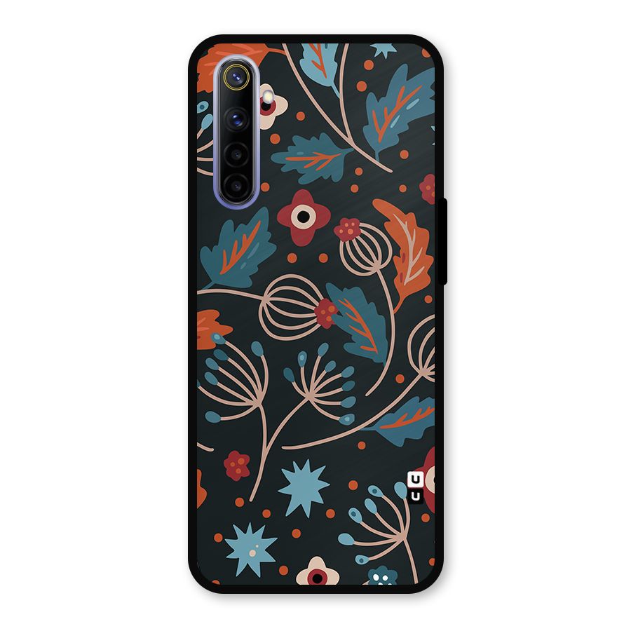 Nordic Arts Leaves Metal Back Case for Realme 6i