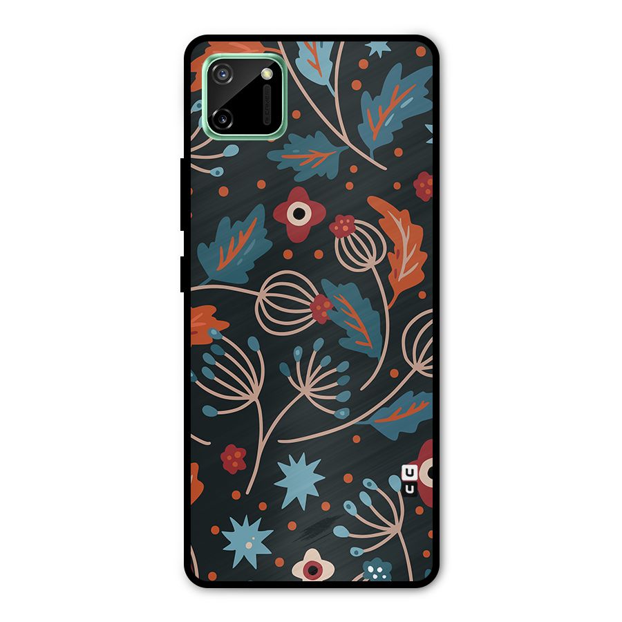 Nordic Arts Leaves Metal Back Case for Realme C11