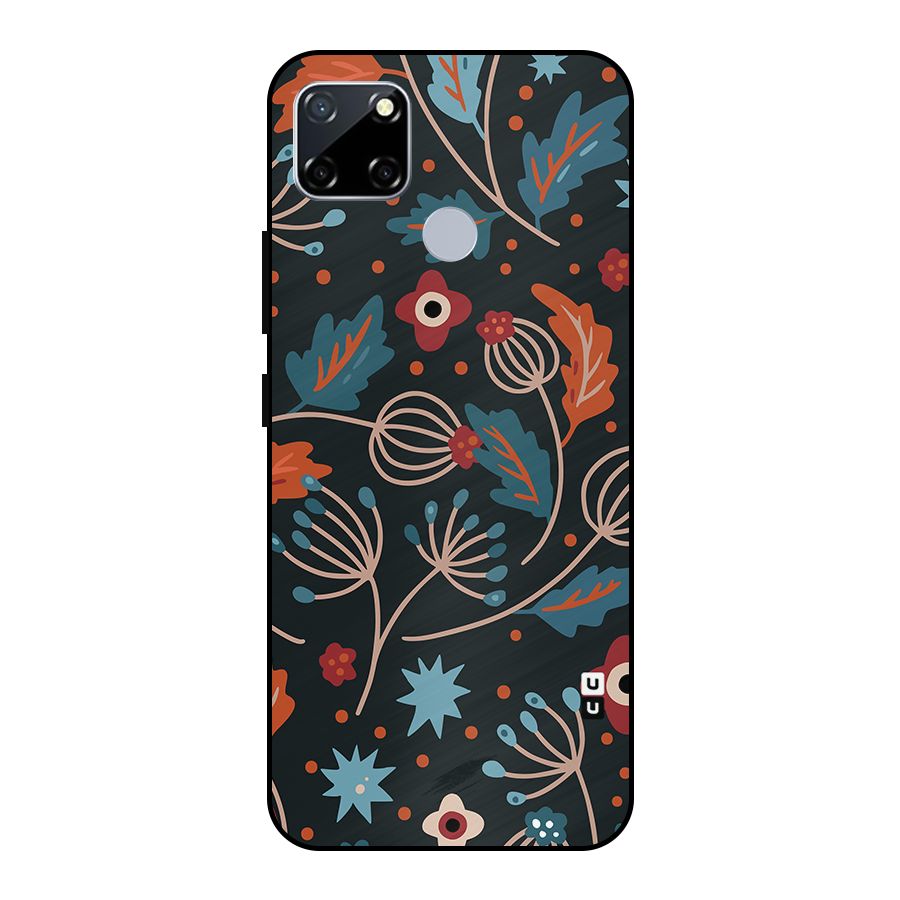 Nordic Arts Leaves Metal Back Case for Realme Narzo 20