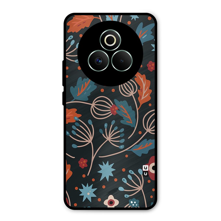 Nordic Arts Leaves Metal Back Case for Realme P3 Pro