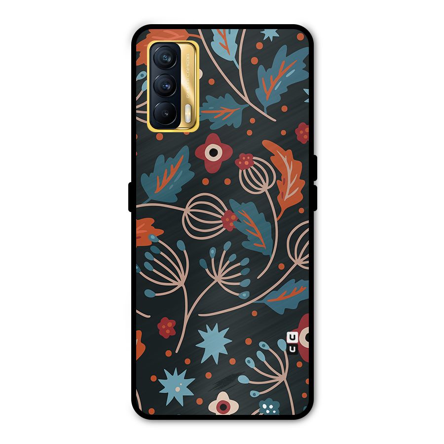 Nordic Arts Leaves Metal Back Case for Realme X7