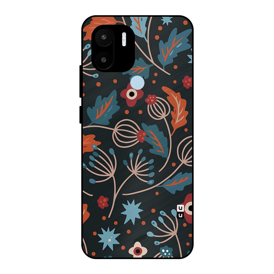 Nordic Arts Leaves Metal Back Case for Redmi A2+