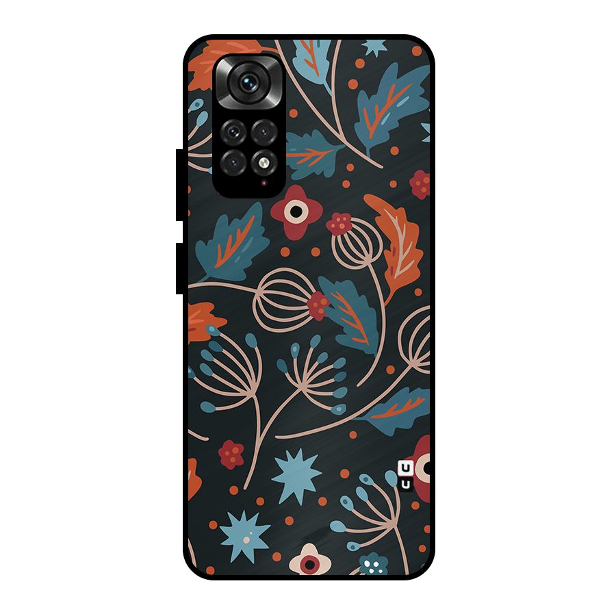 Nordic Arts Leaves Metal Back Case for Redmi Note 11 Pro