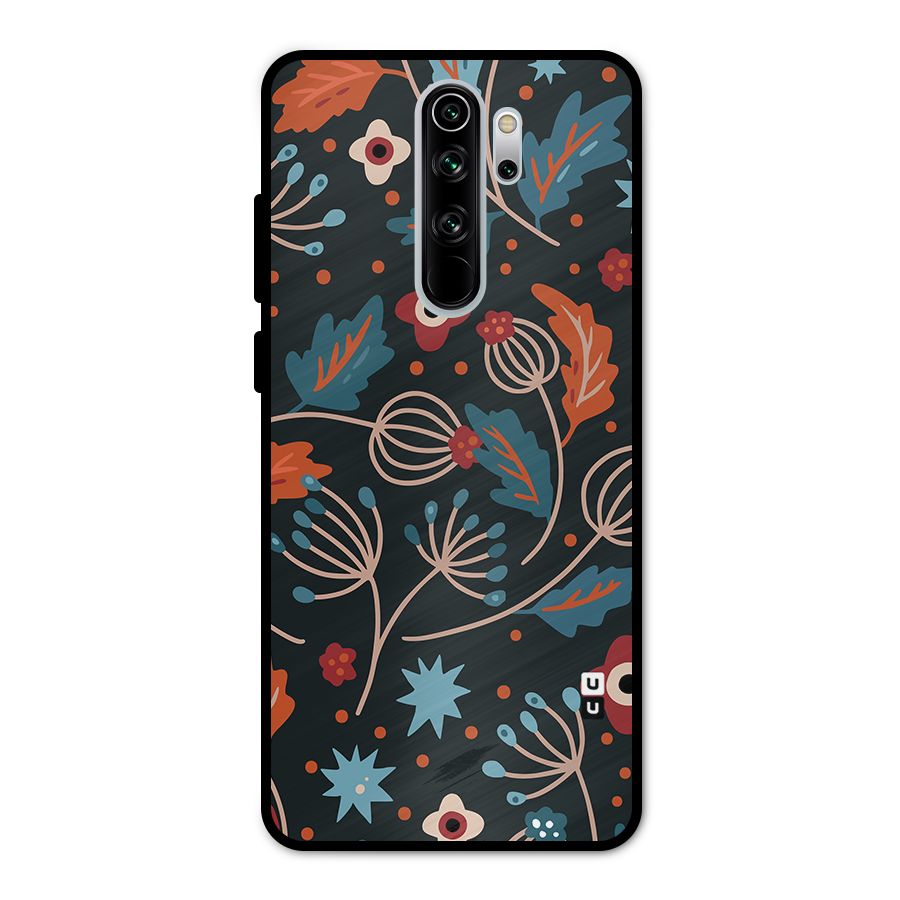 Nordic Arts Leaves Metal Back Case for Redmi Note 8 Pro