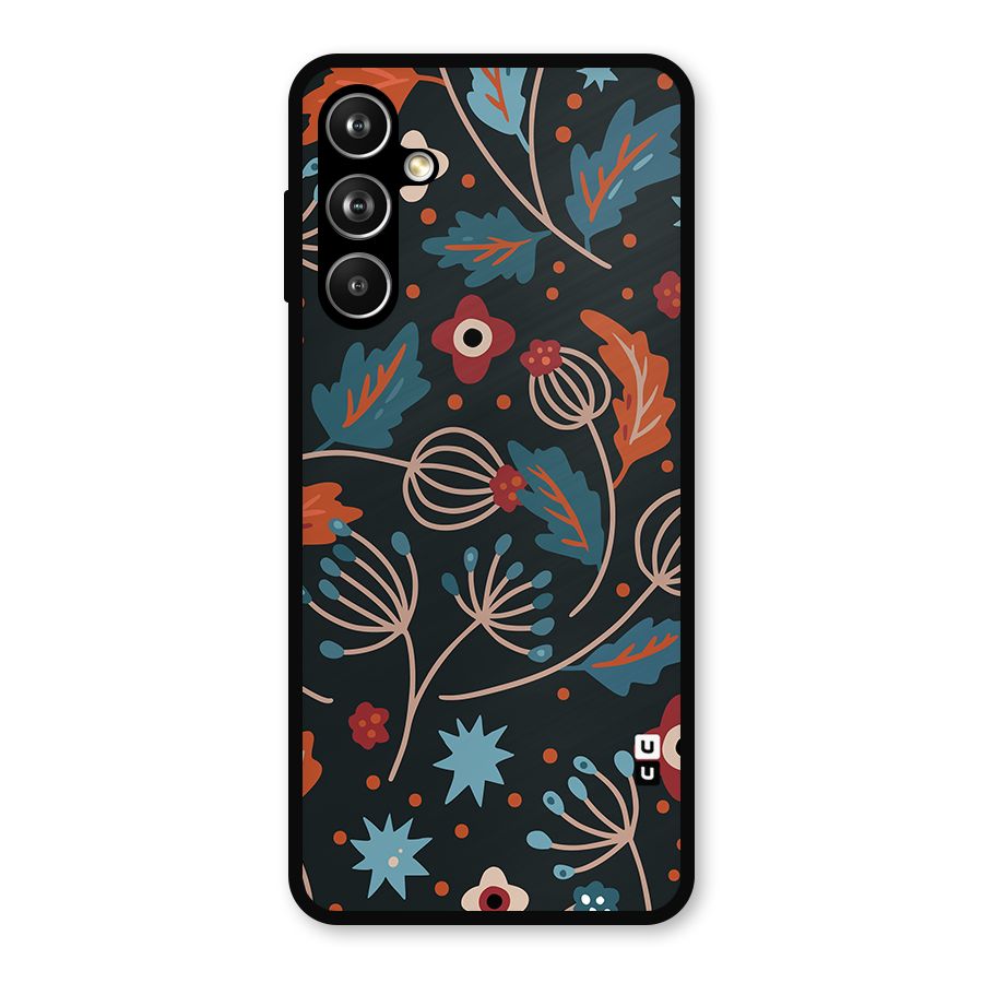 Nordic Arts Leaves Metal Back Case for Samsung Galaxy M54