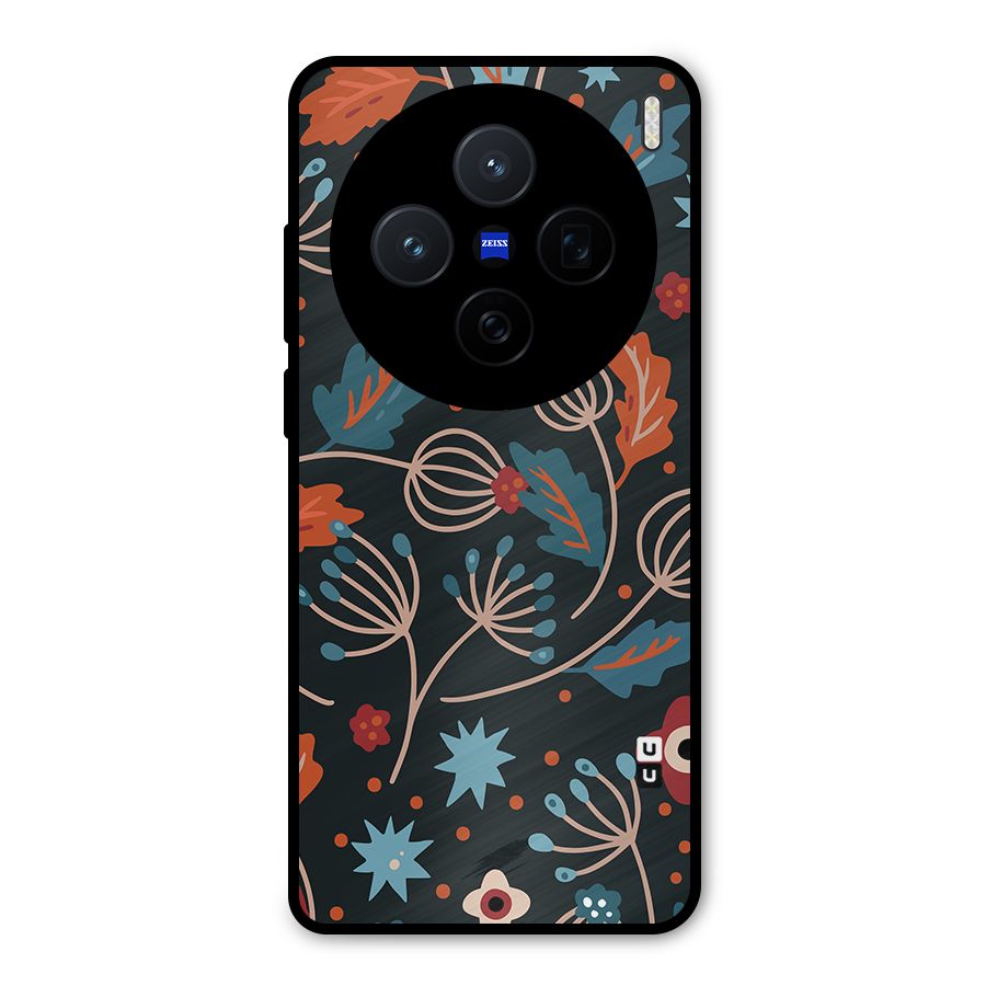 Nordic Arts Leaves Metal Back Case for Vivo X200