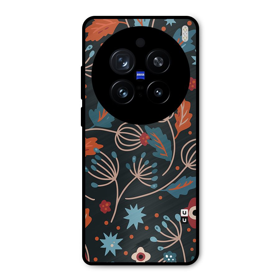 Nordic Arts Leaves Metal Back Case for Vivo X200 Pro