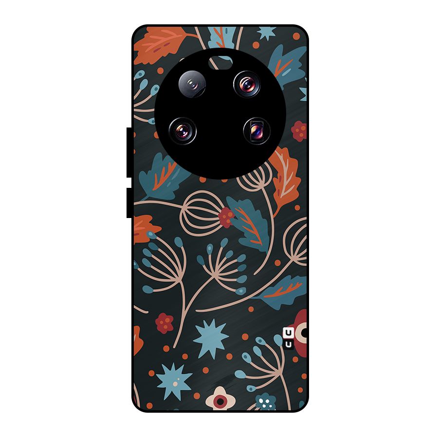 Nordic Arts Leaves Metal Back Case for Xiaomi 13 Ultra
