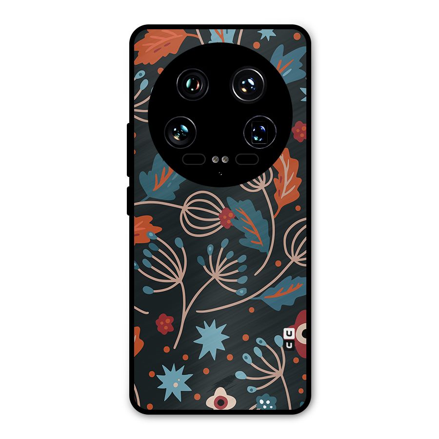Nordic Arts Leaves Metal Back Case for Xiaomi 14 Ultra
