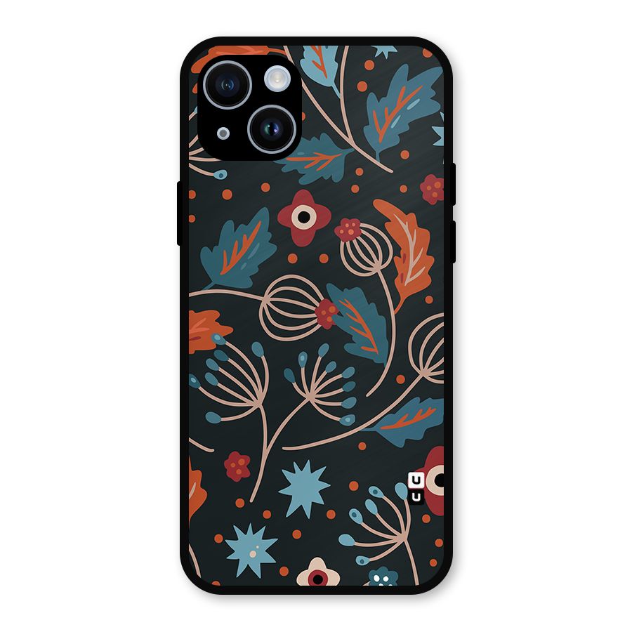 Nordic Arts Leaves Metal Back Case for iPhone 14