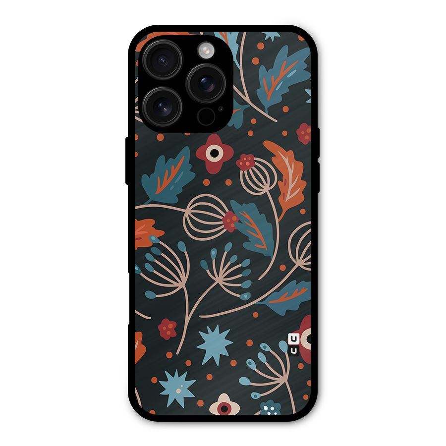 Nordic Arts Leaves Metal Back Case for iPhone 16 Pro Max
