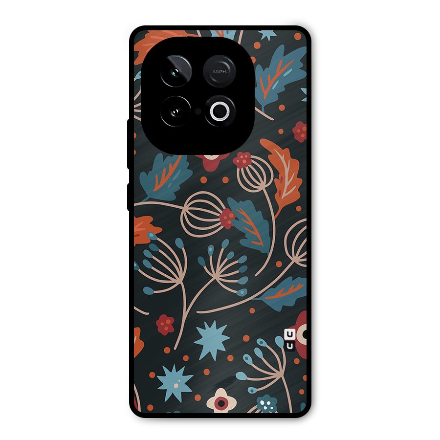 Nordic Arts Leaves Metal Back Case for iQOO Neo 10