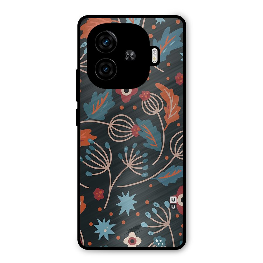 Nordic Arts Leaves Metal Back Case for iQOO Neo 10R