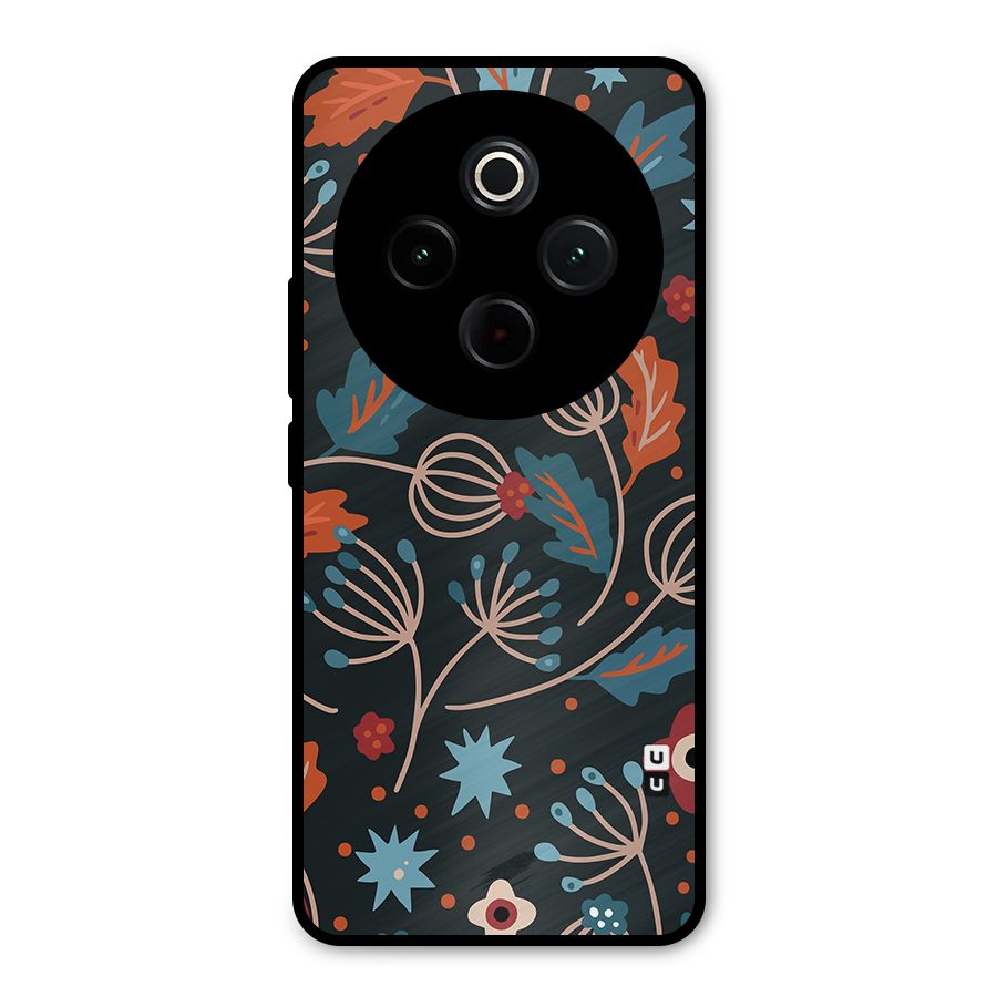 Nordic Arts Leaves Metal Back Case for iQOO Z10