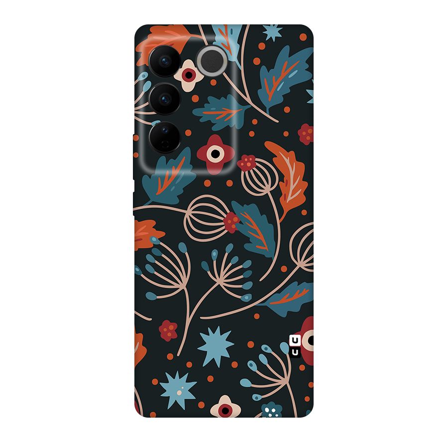 Nordic Arts Leaves Original Polycarbonate Back Case for Vivo V27